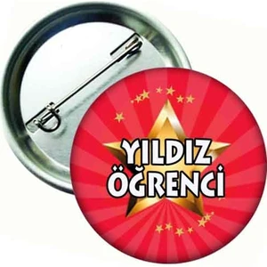 Hediye Panayırı Yıldız Öğrenci Rozeti 20'li