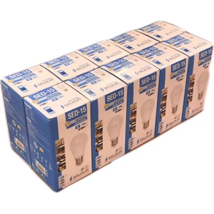LED Ampul 15 W 6500K Beyaz Işık 10'lu