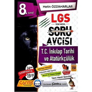 Çanta Yayınları 8. Sınıf LGS T.C. İnkılap Tarihi ve Atatürkçülük Soru Avcısı