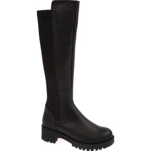 601 Kadın Arkası Stretch Knee High Çizme