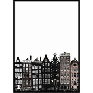 Beril Yamaç Design Studio Amsterdam Evleri İllüstrasyon Poster