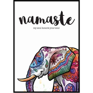 Beril Yamaç Design Studio Namaste Tipografik Motto Poster