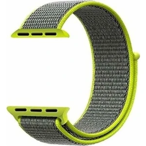Apple Watch 1-2-3-4-5 Uyumlu 42 - 44 mm Spor Loop Kordon Yeşil