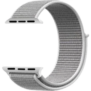 Apple Watch 1-2-3-4-5 Uyumlu 42 - 44 mm Spor Loop Kordon Gri