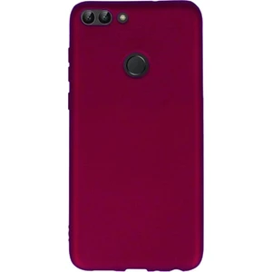 Huawei P Smart 2018 Kılıf Premier Mat Silikon Kılıf +Temperli Cam Mor