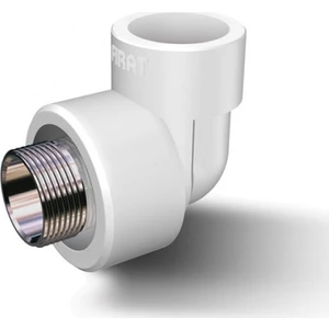 Pprc 20 mm-1/2" Dış Dişli Dirsek