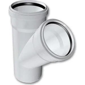 Pvc 125/125 Tek Çatal Atık Su Borusu