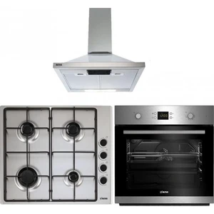 Inox Üçlü Ankastre Set Dijital Doğalgazlı (Ala 182 - Gıd 520 - 137)