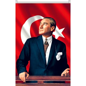Öncü Bayrak Ata Posteri 100 x 150 cm