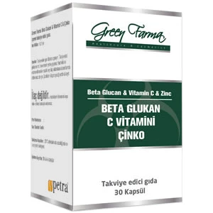 PETRA GREEN FARMA BETA GLUKAN/VİTAMİN C/ÇİNKO 60 TABLET