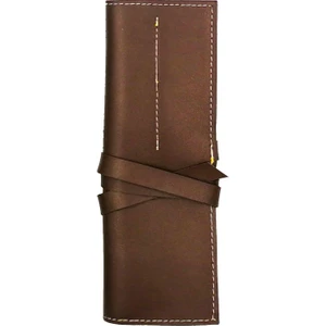 Suni Deri Rulo Kalemlik Kahverengi