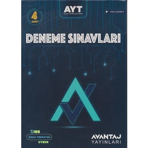 Avantaj Yayınları Ayt 4 Lü Deneme Sınavı Video Çözümlü