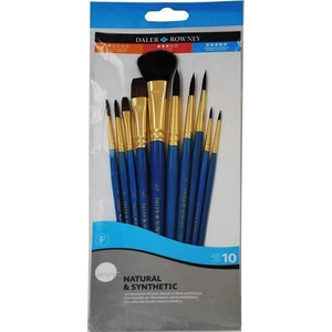 Daler Rowney Natural & Synthetic Fırça Seti 10'lu