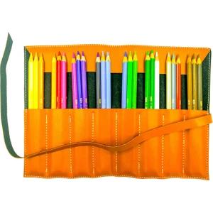Koh-I Noor Polycolor Artist Kuru Boya Kalemi 24 Renk Deri Çantalı Set