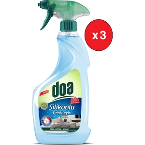 Silikonlu Cam Temizleyici Mavi 750 ml 3 Adet
