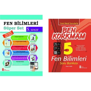 Ata Yayıncılık 5.Sınıf Fen Bilimleri  Set+Ben Korkmam Fen Bilimleri Soru Bankası