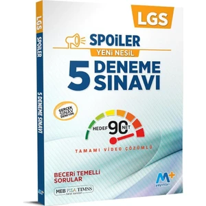 Martı Okul Yayınları 8. Sınıf Lgs Spoiler 5 Deneme Sınavı