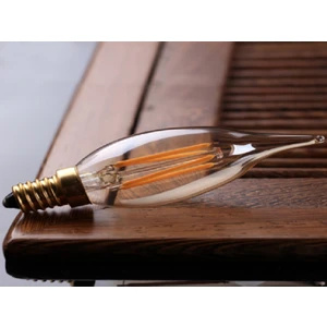 4 Watt Rustik Kıvrık Led Ampul CT-4281 - Amber Renk