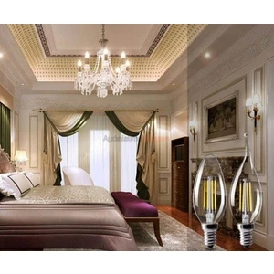 4W Flamanlı Şeffaf Led Buji Ampul CT-4066 - Günışığı