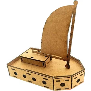 Yelkenli Ahşap Maket