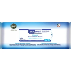 Blue White Hijyenik Perine Temizleme Havlusu 50'li Paket