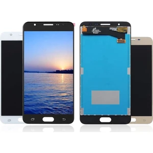 Samsung J7 Prime G610 LCD Ekran Dokunmatik Cam Revize Siyah