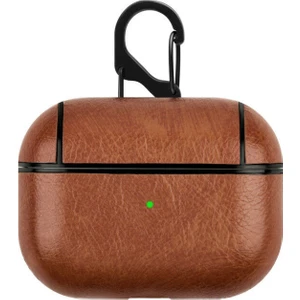 Apple Airpods Pro Kulaklık Koruma Deri Kılıf Taba