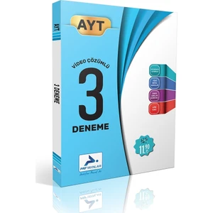 Paraf Yayınları AYT 3 Fasikül Deneme