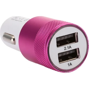Çakmak Soketi Çift Usb'li Pembe