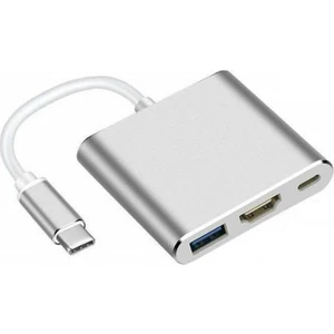 AP-10 4K Type-C HDMI Görüntü Aktarım Kablosu USB Hub 3.0