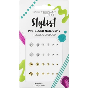 Eylure Tırnak Susu Stylıst Pre Glued Naıl Gems-Metallıc Studded