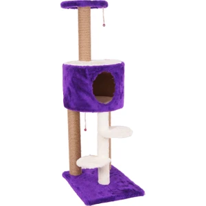Cat Hause Kedi Tırmalama Platformlu S7 Mor 128 cm