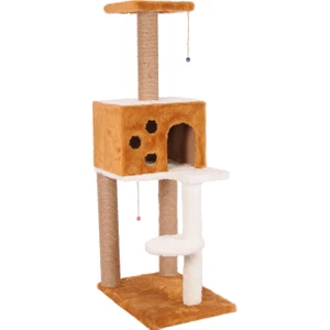 Cat Hause Kedi Tırmalama Platformlu S9 Kahverengi 124 cm