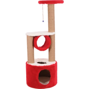 Cat Hause Kedi Tırmalama Platformu S5 Kırmızı 112 cm