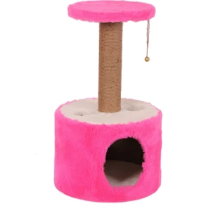 Cat Hause Kedi Tırmalama Platformu Silindir Pembe 72 cm