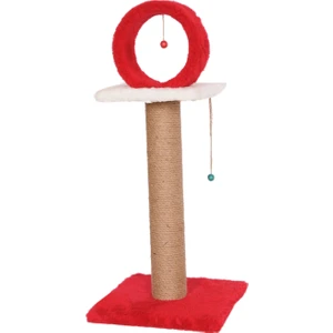 Cat Hause Kedi Tırmalama T6 Çemberli Kırmızı 78 cm
