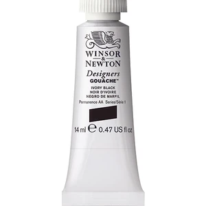 Winsor & Newton 331 Designers Guaj Boya 14 ml Ivory Black S.1
