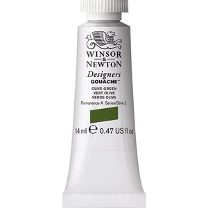 Winsor & Newton 447 Designers Guaj Boya 14 ml Olive Green S.2