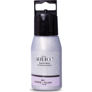 682 Metalik Boyutlu Boya 60 ml Gümüş