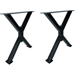 Metal Ayak Masif Ahşap Kütük Orta Sehpa Ayağı Profil Ayaklar 45 cm