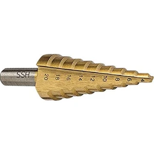 Kademeli Matkap Ucu 4-20 Mm Sarı Titanyum Kozalak Panç