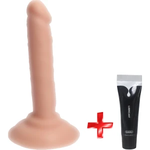 Küçük Boy Çift Bölgede Kullanıma Uygun 14 cm Realistik Dildo + Jel