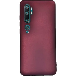 Xiaomi Mi Note 10 Pro Kılıf Premier Silikon Esnek Koruma Mürdüm