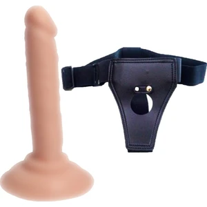 Çift Bölge Içinde Kullanıma Uygun Yumuşak Dokulu 14 cm Takma Dildo