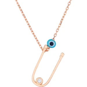 By Barun Ü Harfi Kolye Rose