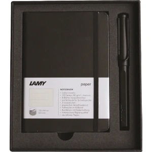 A6 Defter ve Roller Kalem Set Mat Siyah