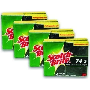 Scotch Brite Yeşil Klasik Bulaşık Süngeri 4 Adet'li
