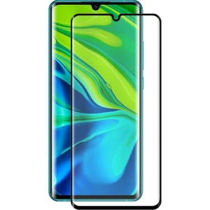 Xiaomi Mi Note 10 Pro Full Kapatan Renkli Cam Tam Koruma Siyah