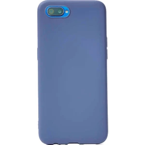 Case 4U Realme C2 Kılıf Klasik Mat Renkli Yumuşak Premier Silikon + Cam Ekran Koruyucu Lacivert