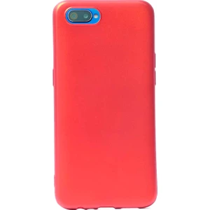 Case 4U Realme C2 Kılıf Klasik Mat Renkli Yumuşak Premier Silikon + Cam Ekran Koruyucu Kırmızı